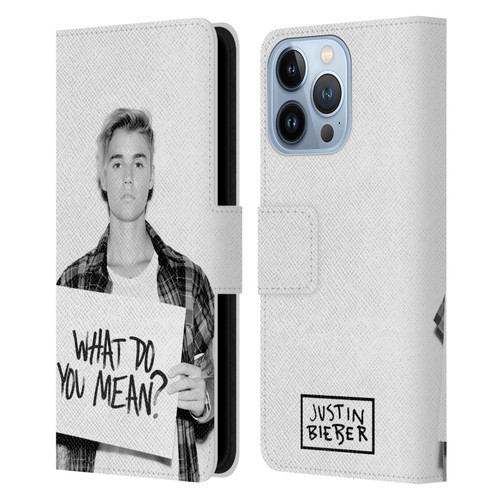Justin Bieber Purpose What Do You Mean Photo Leather Book Wallet Case Cover For Apple iPhone 13 Pro