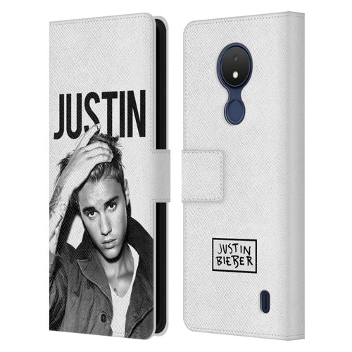 Justin Bieber Purpose Calendar Black And White Leather Book Wallet Case Cover For Nokia C21