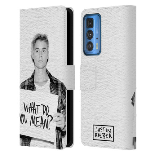 Justin Bieber Purpose What Do You Mean Photo Leather Book Wallet Case Cover For Motorola Edge 20 Pro