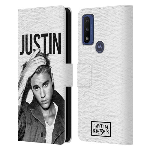 Justin Bieber Purpose Calendar Black And White Leather Book Wallet Case Cover For Motorola G Pure
