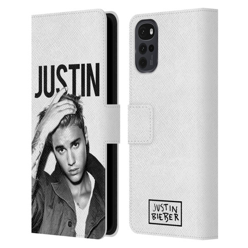 Justin Bieber Purpose Calendar Black And White Leather Book Wallet Case Cover For Motorola Moto G22