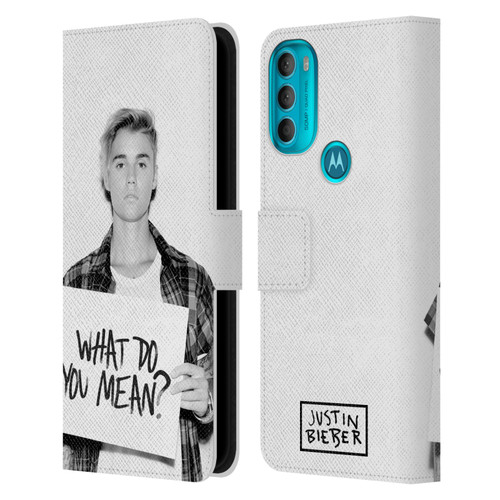 Justin Bieber Purpose What Do You Mean Photo Leather Book Wallet Case Cover For Motorola Moto G71 5G