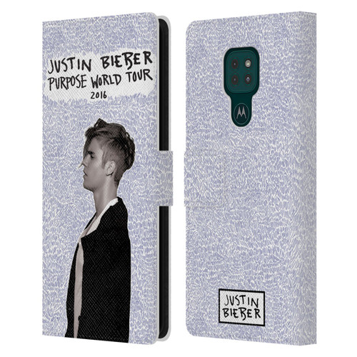 Justin Bieber Purpose World Tour 2016 Leather Book Wallet Case Cover For Motorola Moto G9 Play