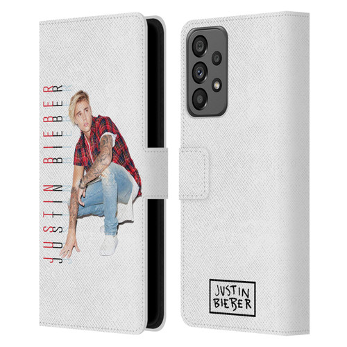 Justin Bieber Purpose Calendar Photo And Text Leather Book Wallet Case Cover For Samsung Galaxy A73 5G (2022)