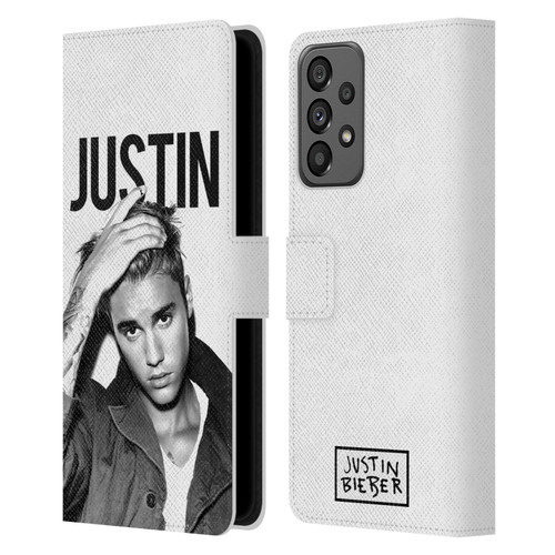 Justin Bieber Purpose Calendar Black And White Leather Book Wallet Case Cover For Samsung Galaxy A73 5G (2022)