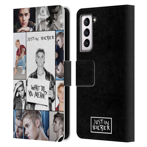 Justin Bieber Purpose Grid Poster Leather Book Wallet Case Cover For Samsung Galaxy S21 5G