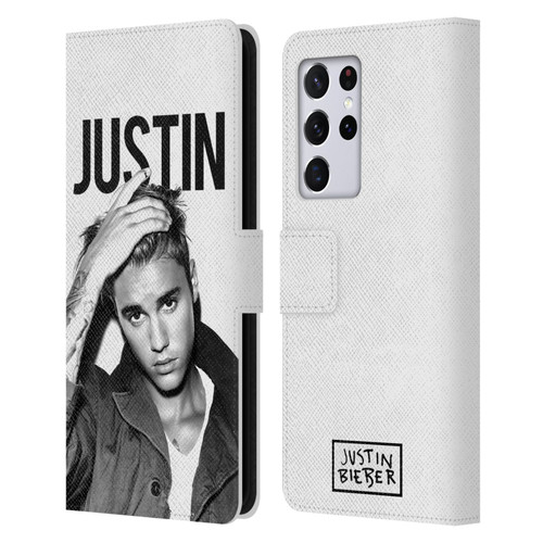 Justin Bieber Purpose Calendar Black And White Leather Book Wallet Case Cover For Samsung Galaxy S21 Ultra 5G