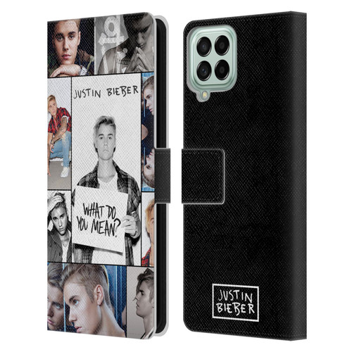 Justin Bieber Purpose Grid Poster Leather Book Wallet Case Cover For Samsung Galaxy M33 (2022)