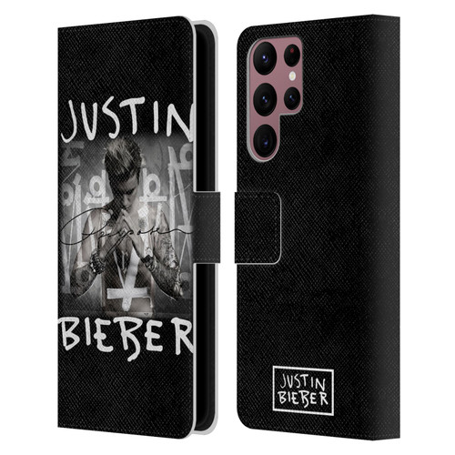 Justin Bieber Purpose Album Cover Leather Book Wallet Case Cover For Samsung Galaxy S22 Ultra 5G