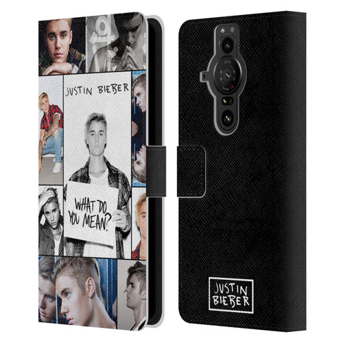Justin Bieber Purpose Grid Poster Leather Book Wallet Case Cover For Sony Xperia Pro-I