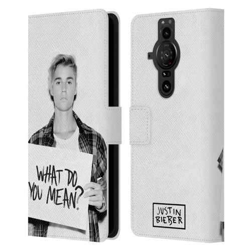 Justin Bieber Purpose What Do You Mean Photo Leather Book Wallet Case Cover For Sony Xperia Pro-I