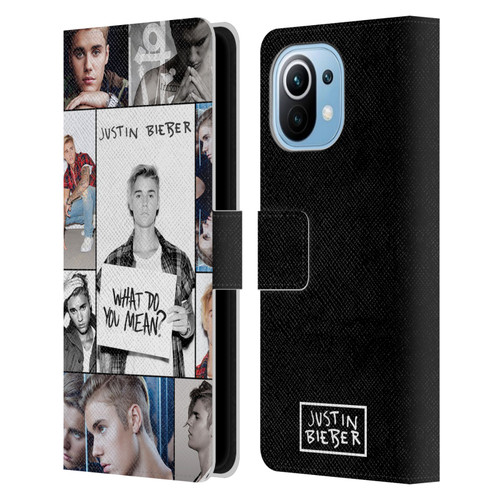 Justin Bieber Purpose Grid Poster Leather Book Wallet Case Cover For Xiaomi Mi 11