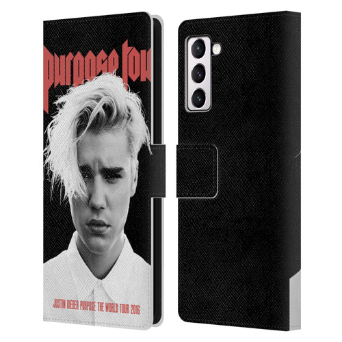 Justin Bieber Tour Merchandise Purpose Poster Leather Book Wallet Case Cover For Samsung Galaxy S21+ 5G