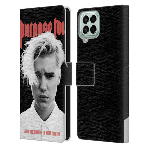 Justin Bieber Tour Merchandise Purpose Poster Leather Book Wallet Case Cover For Samsung Galaxy M53 (2022)