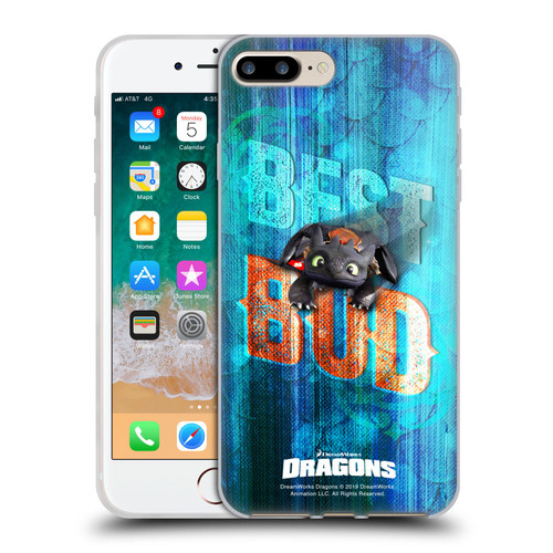 How To Train Your Dragon II Hiccup And Toothless Best Bud Text Soft Gel Case for Apple iPhone 7 Plus / iPhone 8 Plus