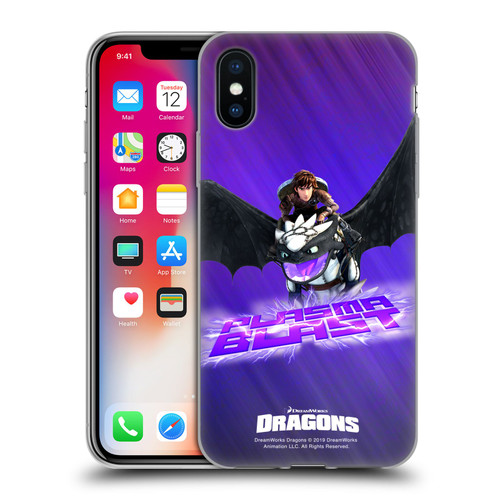 How To Train Your Dragon II Hiccup And Toothless Plasma Blast Soft Gel Case for Apple iPhone X / iPhone XS