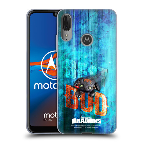 How To Train Your Dragon II Hiccup And Toothless Best Bud Text Soft Gel Case for Motorola Moto E6 Plus
