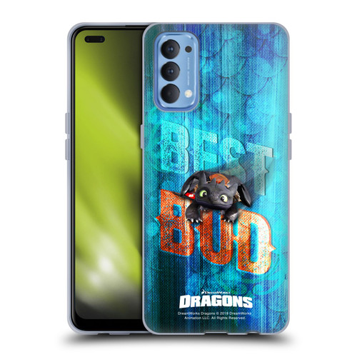 How To Train Your Dragon II Hiccup And Toothless Best Bud Text Soft Gel Case for OPPO Reno 4 5G