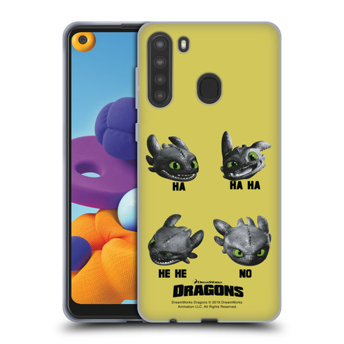 How To Train Your Dragon II Hiccup And Toothless Haha No Soft Gel Case for Samsung Galaxy A21 (2020)