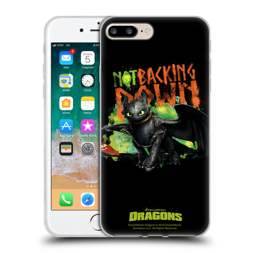 How To Train Your Dragon II Toothless Not Backing Down Soft Gel Case for Apple iPhone 7 Plus / iPhone 8 Plus