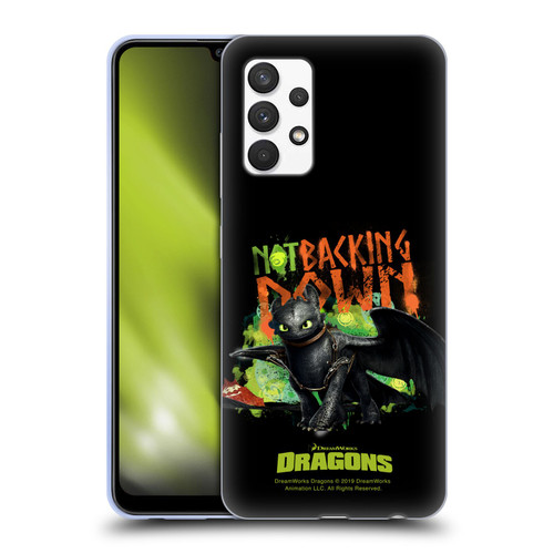How To Train Your Dragon II Toothless Not Backing Down Soft Gel Case for Samsung Galaxy A32 (2021)