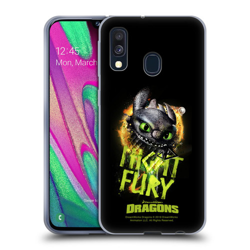 How To Train Your Dragon II Toothless Night Fury Soft Gel Case for Samsung Galaxy A40 (2019)