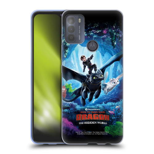 How To Train Your Dragon III The Hidden World Hiccup, Toothless & Light Fury 2 Soft Gel Case for Motorola Moto G50