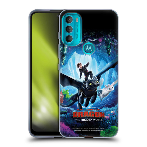 How To Train Your Dragon III The Hidden World Hiccup, Toothless & Light Fury 2 Soft Gel Case for Motorola Moto G71 5G