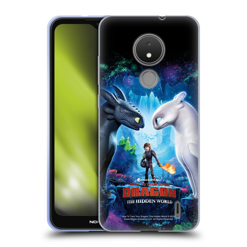 How To Train Your Dragon III The Hidden World Hiccup, Toothless & Light Fury Soft Gel Case for Nokia C21