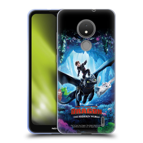How To Train Your Dragon III The Hidden World Hiccup, Toothless & Light Fury 2 Soft Gel Case for Nokia C21