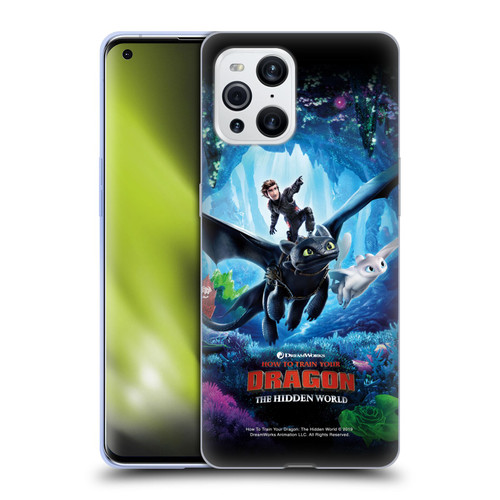 How To Train Your Dragon III The Hidden World Hiccup, Toothless & Light Fury 2 Soft Gel Case for OPPO Find X3 / Pro