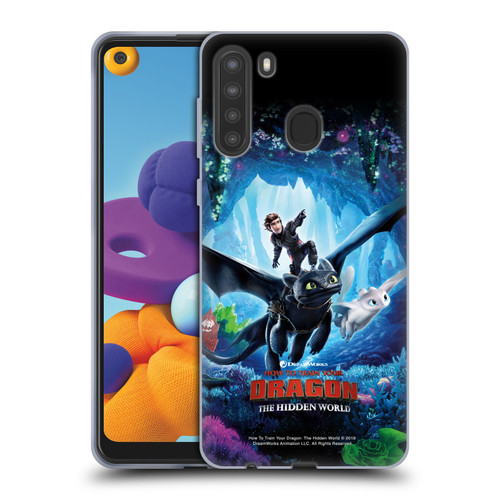 How To Train Your Dragon III The Hidden World Hiccup, Toothless & Light Fury 2 Soft Gel Case for Samsung Galaxy A21 (2020)