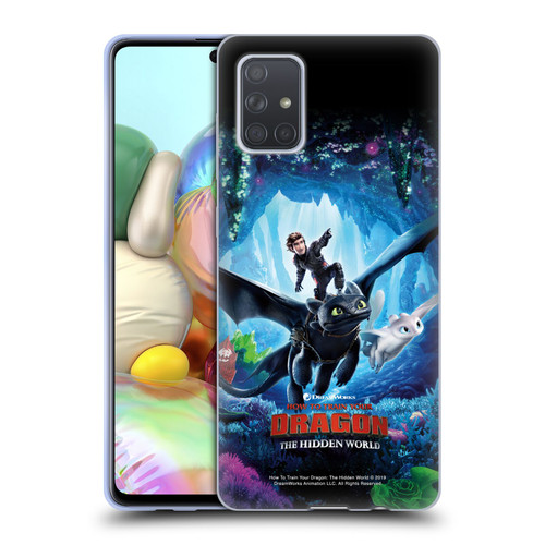 How To Train Your Dragon III The Hidden World Hiccup, Toothless & Light Fury 2 Soft Gel Case for Samsung Galaxy A71 (2019)