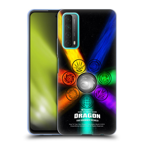 How To Train Your Dragon III Icon Art Group Light Soft Gel Case for Huawei P Smart (2021)