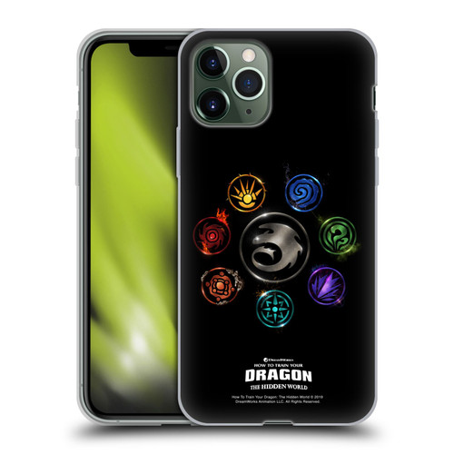 How To Train Your Dragon III Icon Art Group Soft Gel Case for Apple iPhone 11 Pro