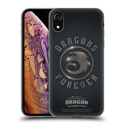 How To Train Your Dragon III Icon Art Forever Soft Gel Case for Apple iPhone XR