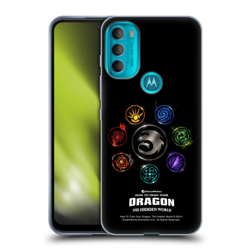 How To Train Your Dragon III Icon Art Group Soft Gel Case for Motorola Moto G71 5G