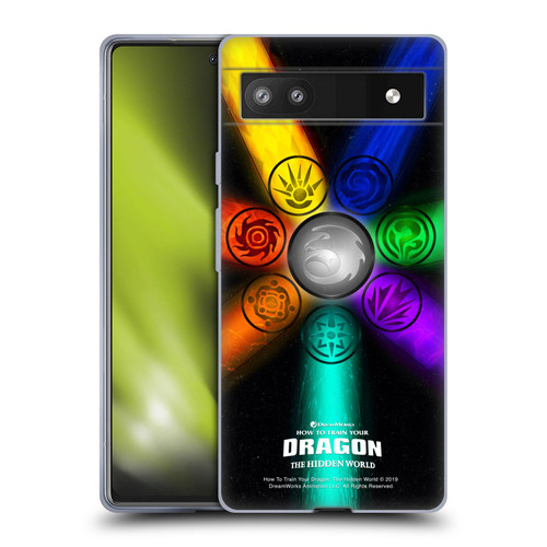 How To Train Your Dragon III Icon Art Group Light Soft Gel Case for Google Pixel 6a