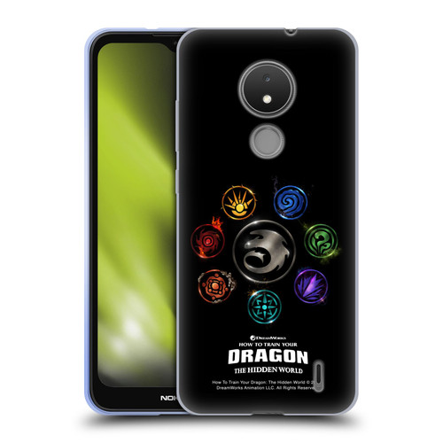 How To Train Your Dragon III Icon Art Group Soft Gel Case for Nokia C21