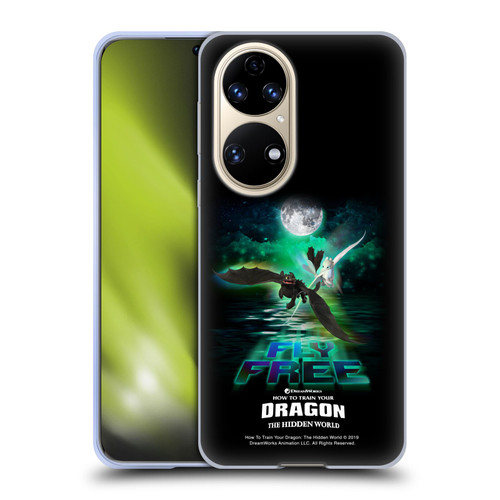How To Train Your Dragon III Night And Light Toothless & Light Fury Fly Soft Gel Case for Huawei P50