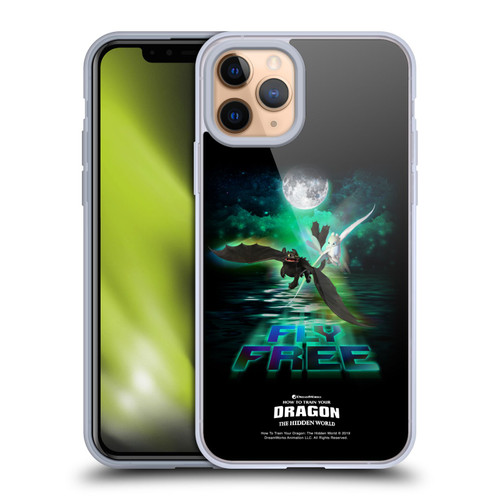 How To Train Your Dragon III Night And Light Toothless & Light Fury Fly Soft Gel Case for Apple iPhone 11 Pro