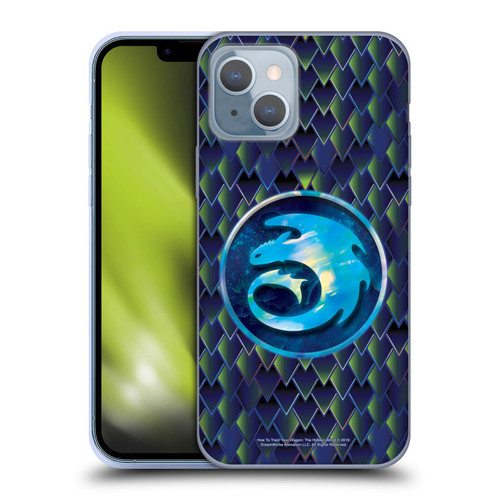 How To Train Your Dragon III Night And Light Night Dragonscale Pattern Soft Gel Case for Apple iPhone 14