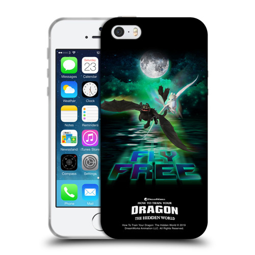 How To Train Your Dragon III Night And Light Toothless & Light Fury Fly Soft Gel Case for Apple iPhone 5 / 5s / iPhone SE 2016