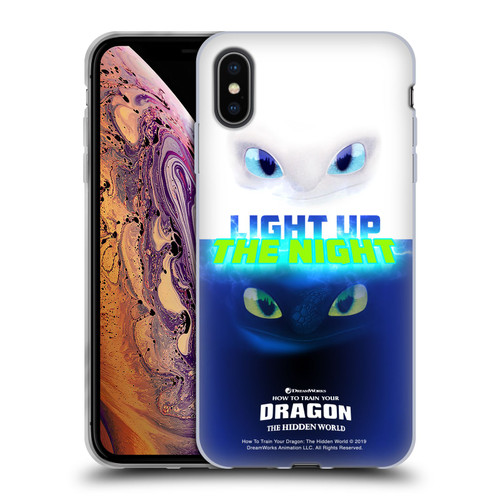 How To Train Your Dragon III Night And Light Toothless & Light Fury Soft Gel Case for Apple iPhone XS Max