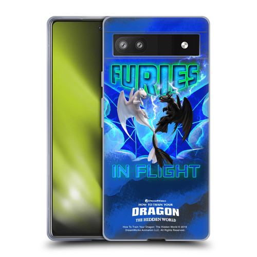 How To Train Your Dragon III Night And Light Toothless & Light Fury Flight Soft Gel Case for Google Pixel 6a