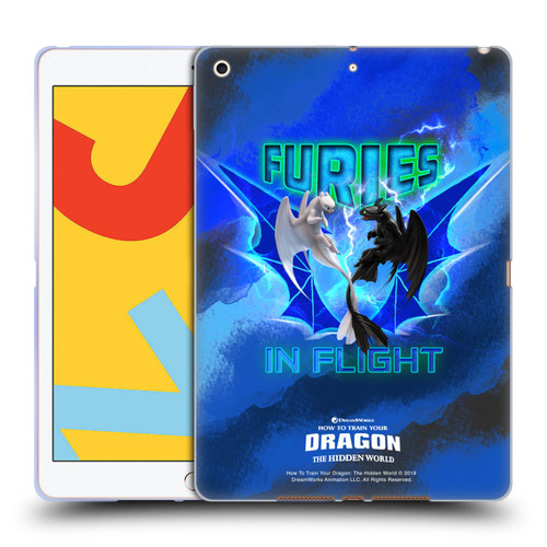 How To Train Your Dragon III Night And Light Toothless & Light Fury Flight Soft Gel Case for Apple iPad 10.2 2019/2020/2021