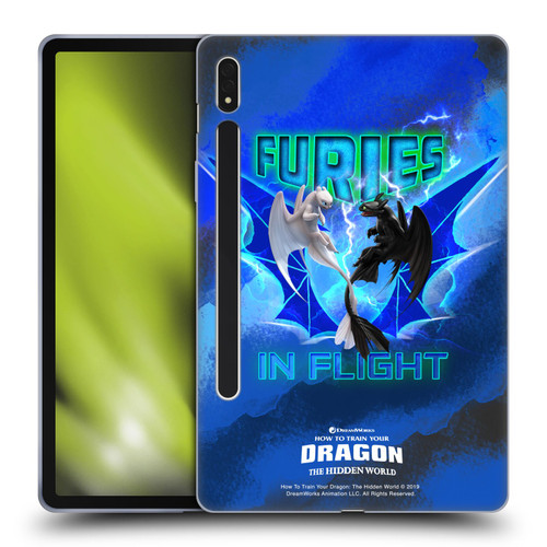 How To Train Your Dragon III Night And Light Toothless & Light Fury Flight Soft Gel Case for Samsung Galaxy Tab S8