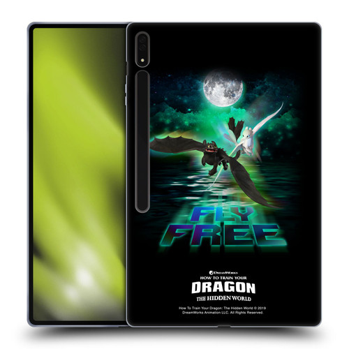 How To Train Your Dragon III Night And Light Toothless & Light Fury Fly Soft Gel Case for Samsung Galaxy Tab S8 Ultra