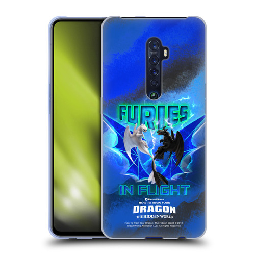 How To Train Your Dragon III Night And Light Toothless & Light Fury Flight Soft Gel Case for OPPO Reno 2