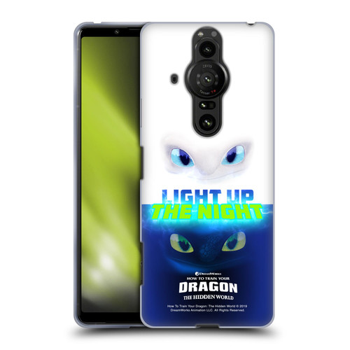 How To Train Your Dragon III Night And Light Toothless & Light Fury Soft Gel Case for Sony Xperia Pro-I